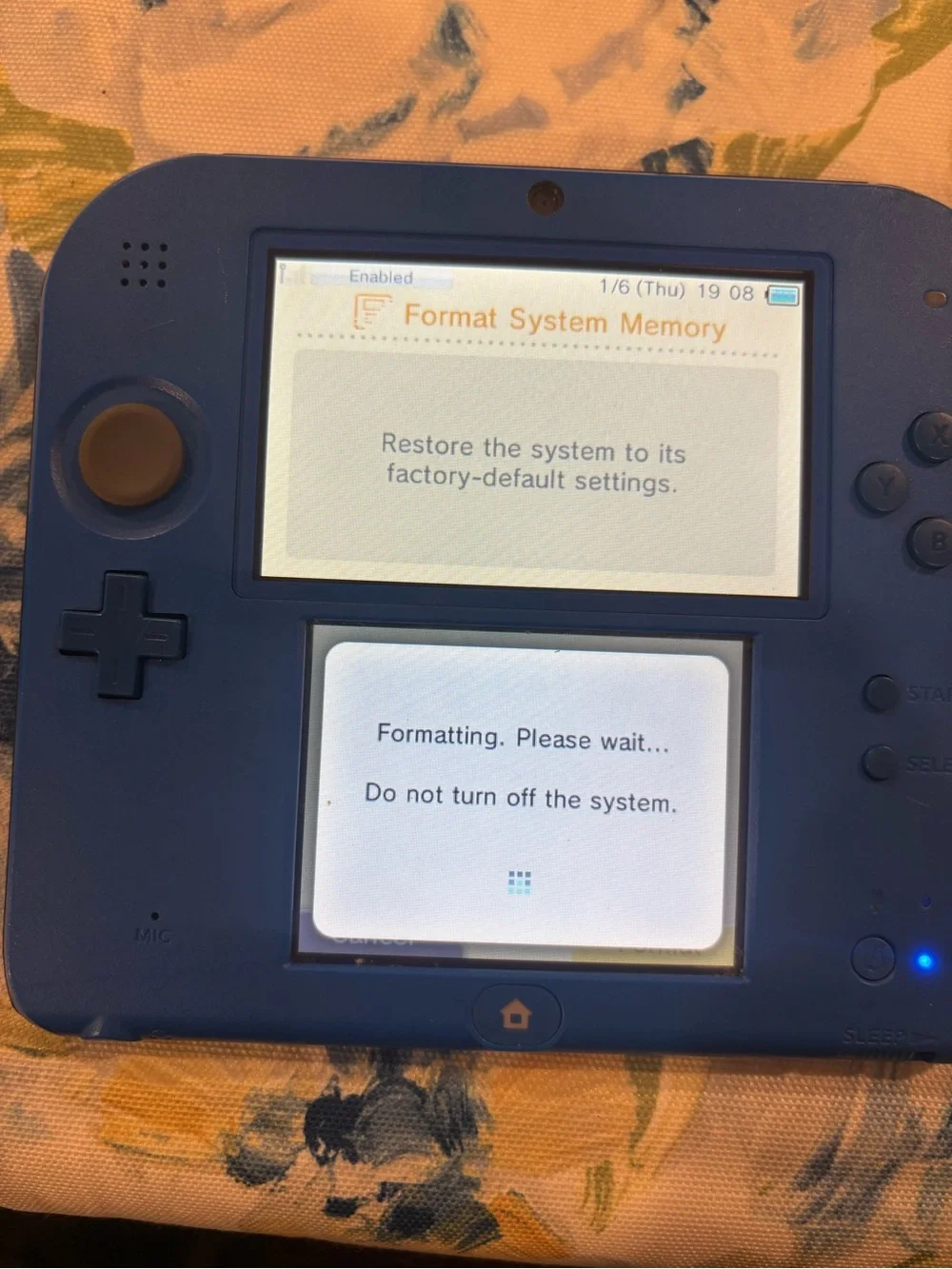 Nintendo 2DS XL Blue Handheld Console with Games, Charger & Stylus